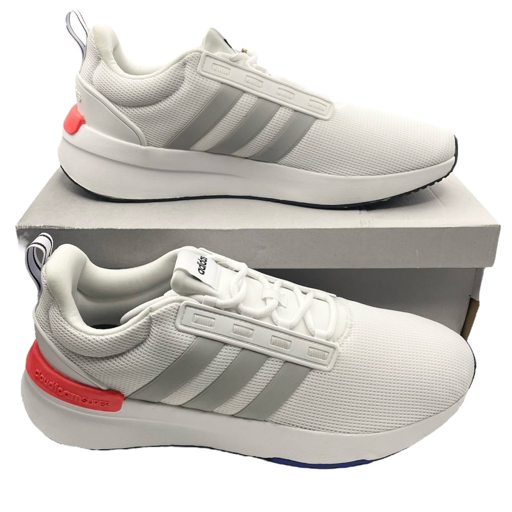 Adidas Racer TR21 men’s running white sneakers Size 12 1/2